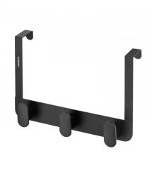 ARDESTO Дверная вешалка на 3 крючка Minimalism 30x3x20см, металл, пластик, черный