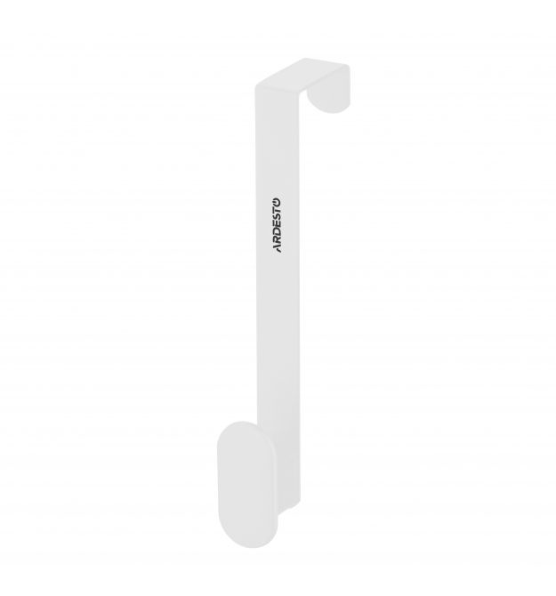 ARDESTO Дверная вешалка на 1 крючок Minimalism 3x3x20см, металл, пластик, белый