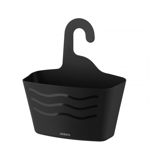 ARDESTO Корзина подвесная Vigor 24x7x25.5см, полипропилен, черный