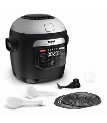 Tefal Мультиварка-скороварка Tefal Multicook Actifry, 1334Вт, чаша-6л, сенсорное управл., 14 програм, металл/пластик, черный