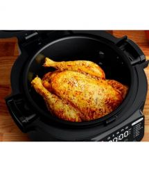 Tefal Мультиварка-скороварка Tefal Multicook Actifry, 1334Вт, чаша-6л, сенсорное управл., 14 програм, металл/пластик, черный