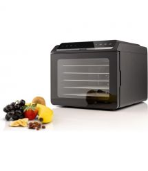 Gorenje Сушка для продуктов Gorenje 580Вт, поддонов - 6x1.5см, диаметр - 25см, макс - 75°С, дисплей, пластик+металл, черный