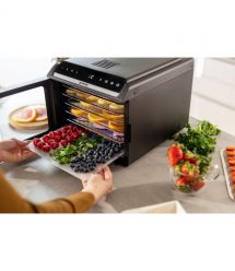 Gorenje Сушка для продуктов Gorenje 580Вт, поддонов - 6x1.5см, диаметр - 25см, макс - 75°С, дисплей, пластик+металл, черный