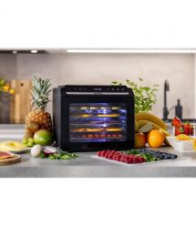 Gorenje Сушка для продуктов Gorenje 580Вт, поддонов - 6x1.5см, диаметр - 25см, макс - 75°С, дисплей, пластик+металл, черный