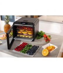 Gorenje Сушка для продуктов Gorenje 580Вт, поддонов - 6x1.5см, диаметр - 25см, макс - 75°С, дисплей, пластик+металл, черный