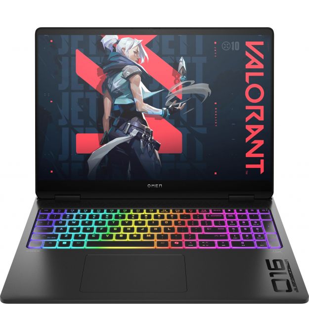 HP Ноутбук HP OMEN 16-ah0041ua 16" 2.5K OLED, Intel U7-255HX, 64GB, F2048GB, NVD5080-16, DOS, чорний