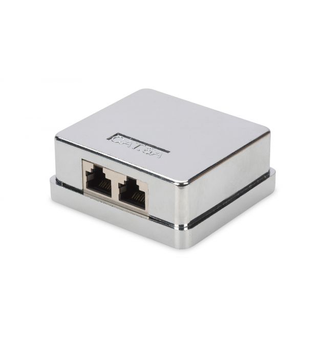 Digitus Настенная розетка DIGITUS CАТ 6A STP 2xRJ45, 8P8C, для внешней проводки