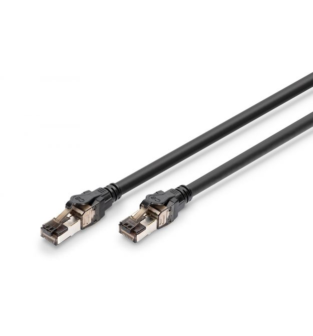 Digitus Патч-корд DIGITUS CAT 8.1 S-FTP, 1м, AWG 24/7, LSZH, черный