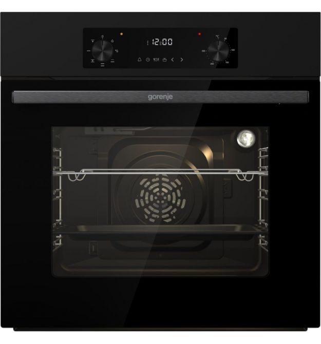 Gorenje Духовой шкаф Gorenje электрический, 61л, A+, дисплей, конвекция, черный