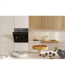Gorenje Духовой шкаф Gorenje электрический, 77л, A+, Wi-Fi, пароварка, дисплей, конвекция, приготовл. на разн. уровнях, черный
