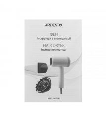 ARDESTO Фен Pearl Cream HD-Y702PERL, 1500-1800Вт, 3 скорости, 3 темп.режима, бежевий