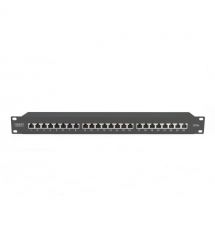 Digitus Патч-панель DIGITUS CАТ 6А STP, 19", 1U, 24 порта, в сборе, черная