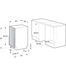 Hansa dishwasher built-in, 9sets, A++, 45cm, white