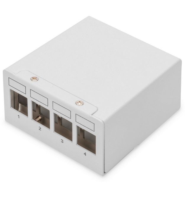 Digitus Патч-панель DIGITUS STP, настольная, 4 порта, модульная