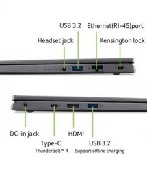 Acer Notebook Aspire 16 A16-51GM 16" WUXGA IPS, Intel 5-120U, 16GB, F512GB, NVD2050-4, Lin, gray