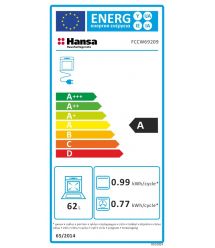 Hansa Electric cooker, 60х60sm, 62L, displ., white
