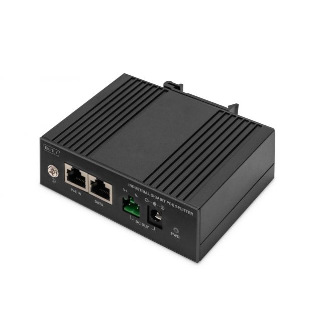 Digitus Разветвитель DIGITUS Gigabit Ethernet PoE splitter, Industrial, 60W