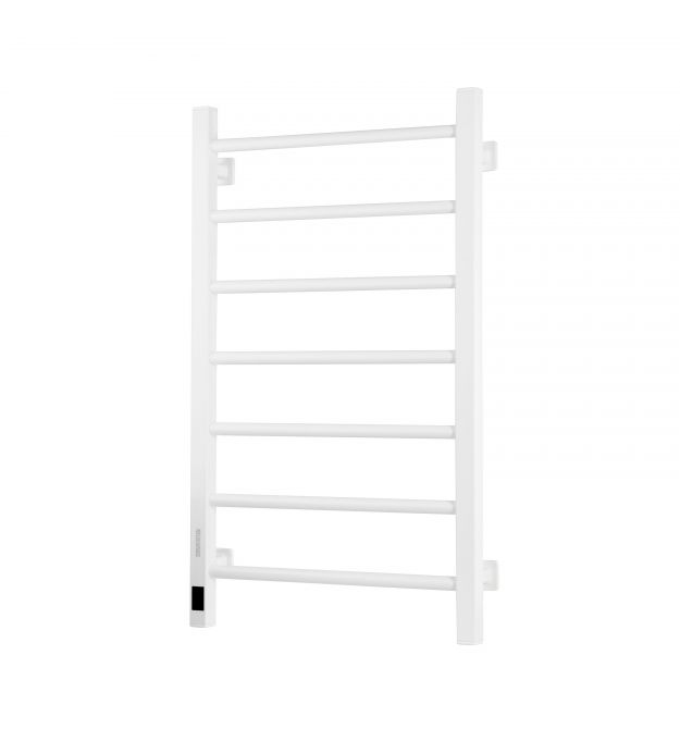 ARDESTO electric towel warmer SMART, 480x800mm, timer-regulator, steel, right connection, white