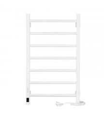 ARDESTO electric towel warmer SMART, 480x800mm, timer-regulator, steel, right connection, white