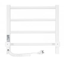 ARDESTO electric towel warmer SMART, 480x800mm, timer-regulator, steel, right connection, white