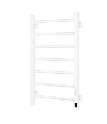 ARDESTO electric towel warmer SMART, 480x800mm, timer-regulator, steel, left connection, white