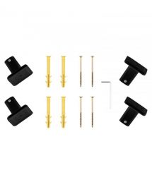 ARDESTO electric towel warmer Elina Smart, 90x1200mm, timer-regulator, steel, black moire