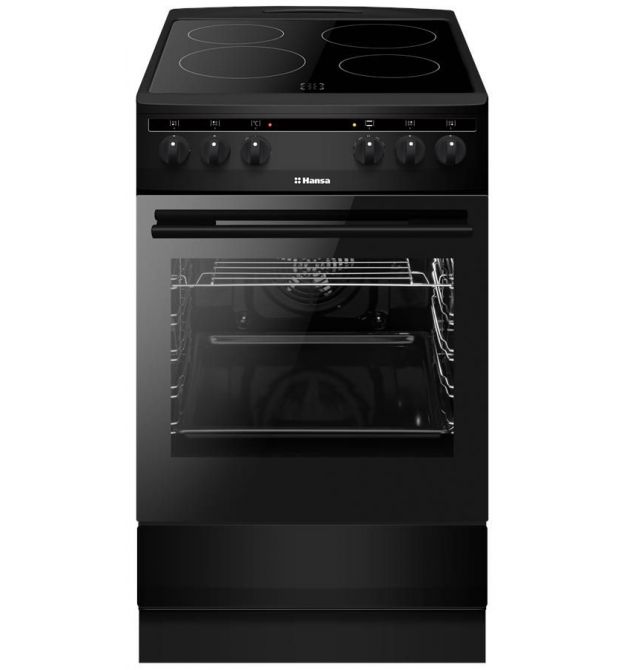 Hansa Glass-ceramic cooker, 50х60sm, 65L, black