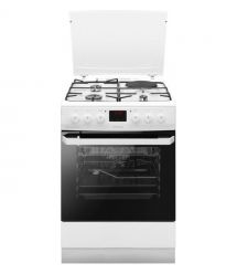 Hansa Сombined hob сooker, 60х60sm, 62L, enamel, gas control, displ., white