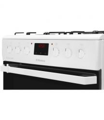 Hansa Сombined hob сooker, 60х60sm, 62L, enamel, gas control, displ., white