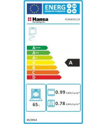 Hansa Сombined hob сooker, 50х60sm, 65L, enamel, gas control, white