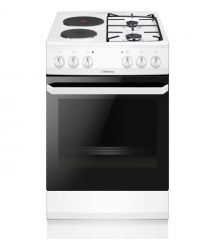 Hansa Сombined hob сooker, 50х60sm, 62L, enamel, gas control, white