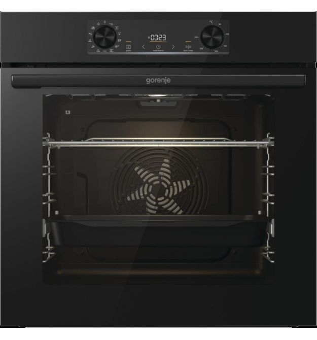 Gorenje Духова шафа Gorenje електрична, 77л, A+, дисплей, IconLed, піроліз, готув. на різн рівнях, чорний