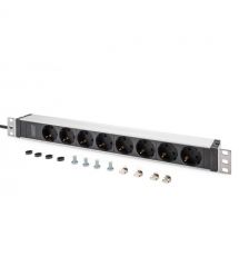 Digitus Устройство распределения эоектропитания DIGITUS 1U, 8xSchuko, 16A, 250V, вилка C20