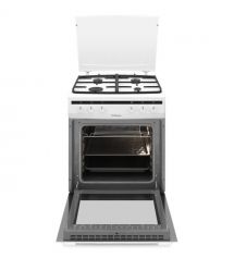 Hansa Сombined сooker, 60х60sm, 62L, cast iron, gas control, white