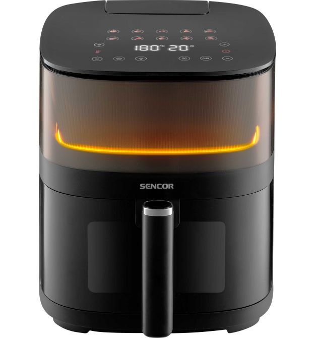 Sencor Мультипечь Vita, 1500Вт, чаша-5л, сенсорное управл., 10 программ, пластик, с окошком, черный