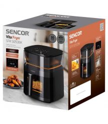 Sencor Мультипечь Vita, 1500Вт, чаша-5л, сенсорное управл., 10 программ, пластик, с окошком, черный