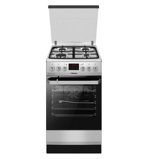 Hansa Сombined сooker, 50х60sm, 65L, cast iron, gas control, displ., inox