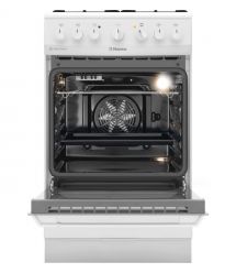 Hansa Сombined сooker, 50х60sm, 62L, enamel, gas control, white