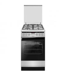 Hansa Сombined сooker, 50х60sm, 62L, cast iron, gas control, displ., grey