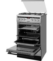 Hansa Сombined сooker, 50х60sm, 62L, cast iron, gas control, displ., grey