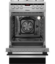 Hansa Сombined сooker, 50х60sm, 62L, cast iron, gas control, displ., grey