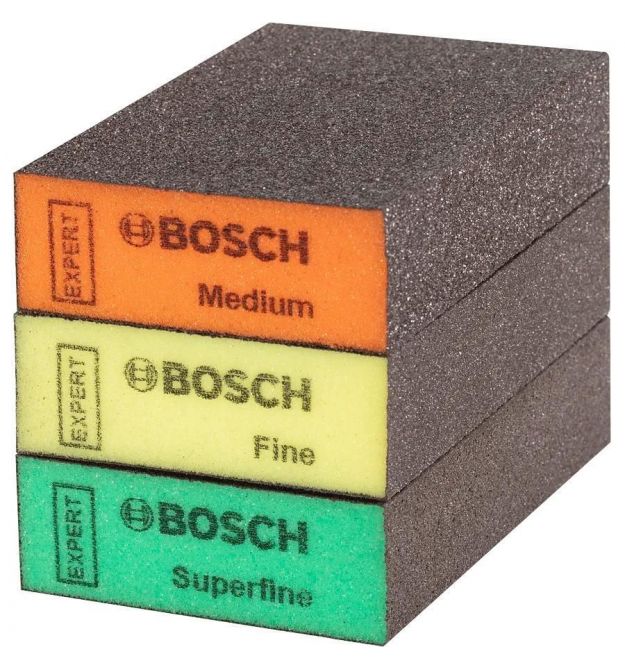 Bosch Professional S471 Expert sanding sponges 69x97x26mm M F SF 3pcs