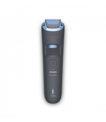 Philips Триммер Philips Series 3000 для бороды и усов, акум., сталь, синий