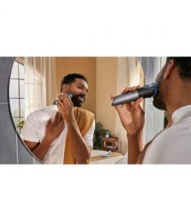 Philips Триммер Philips Series 7000 для бороды и усов, акум., сталь, чорно-серебристый