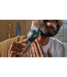Philips Триммер Philips Series 7000 для бороды и усов, акум., сталь, чорно-серебристый