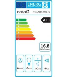 Cata Cata hood vertical, 80cm, 1350m.cub/h, Thalassa Pro 800 gbk, black
