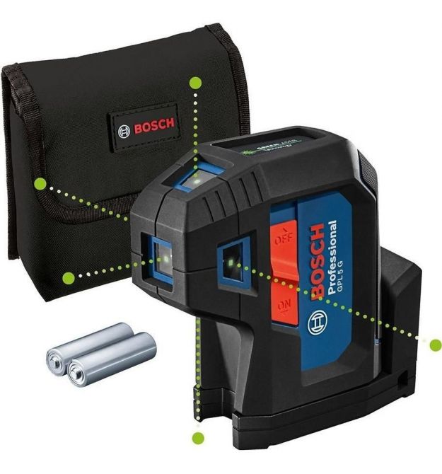 Bosch Laser level GPL 5G, up to 30m, ±0.35mm/m, 2AAx1.5V, cover, 0.35kg