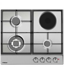 Hansa Hob combined (3 gas + 1 electric), 60cm, inox