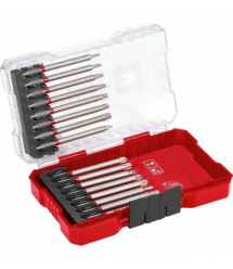 Einhell bits, set 16pcs, PH, PZ, Torx, 80mm, case