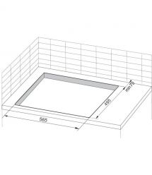 Hansa Hob gas, 60cm, inox